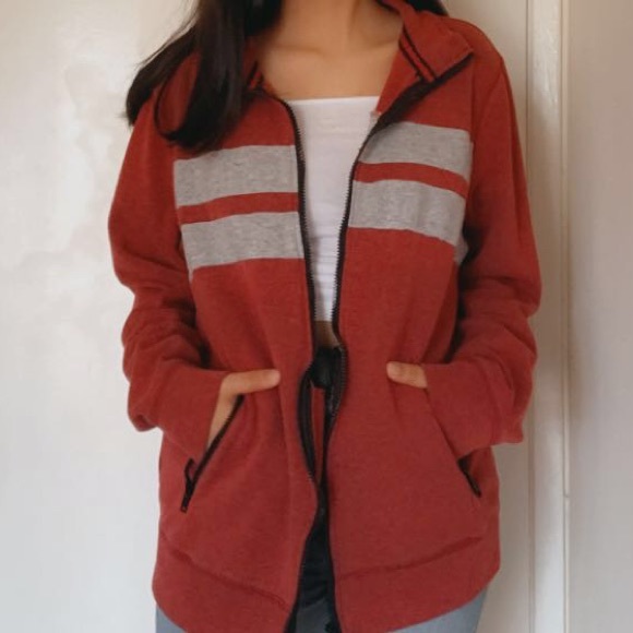 Burgundy 90s jacket - Picture 4 of 6